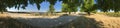 Dusty country road panorama Royalty Free Stock Photo